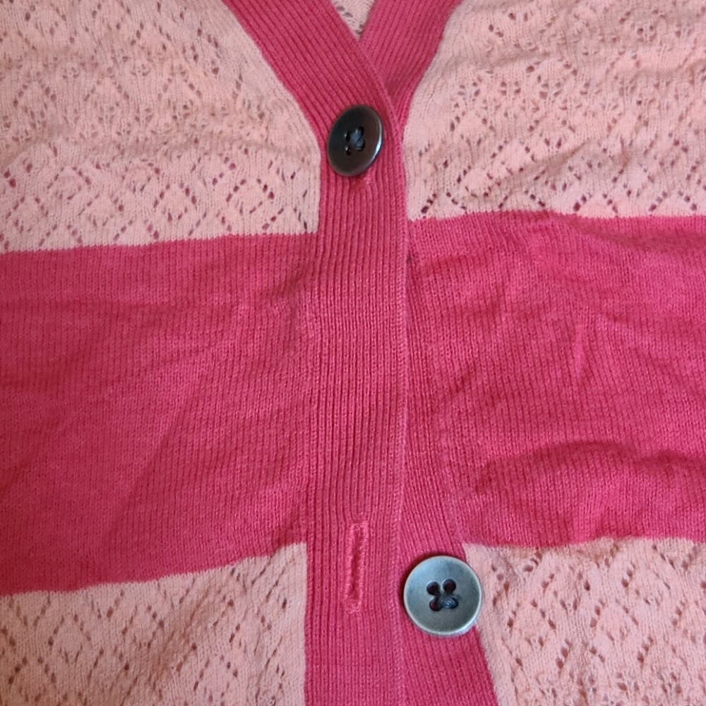 Pink/Salmon Cardigan - Picture 3 of 5